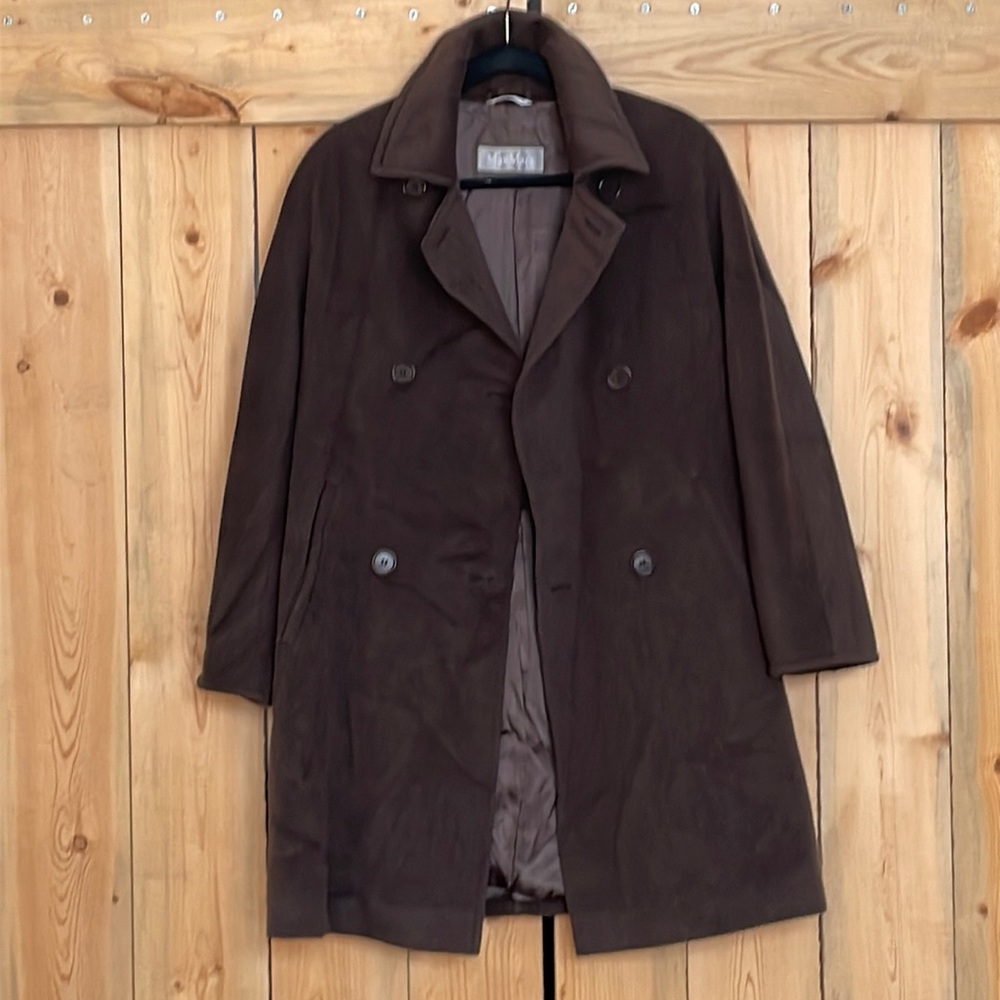 Max Mara 100% wool brown coat